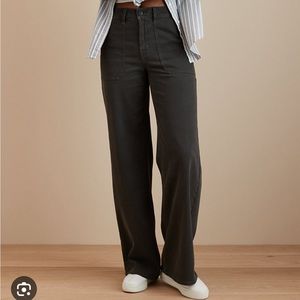 AE Dreamy Drape Super Stretch High Waisted Baggy Wide Leg Pant